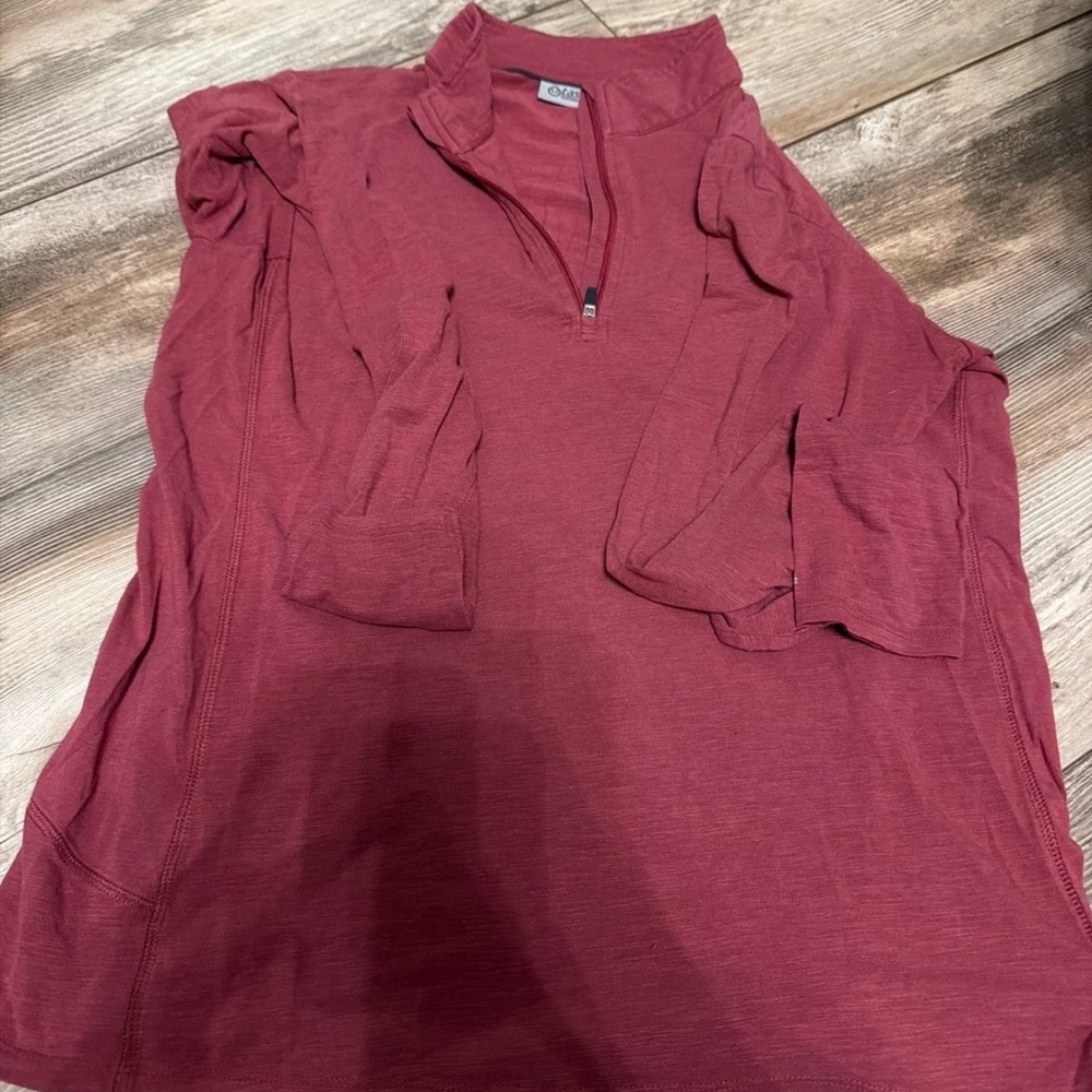 Women's Maroon Quarter-Zip Sweatshirt